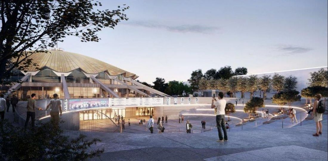 Hala widowiskowo-sportowa Arena po przebudowie, wizualizacja, proj. CDF Architekci