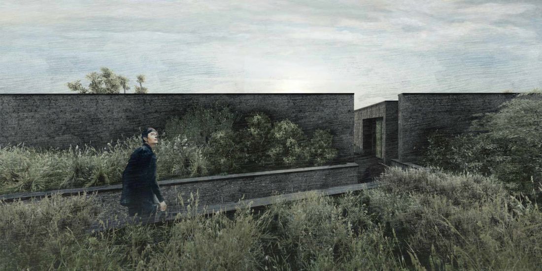 wizualizacja pierwszego studium czasowego, rok 2022; obiekt dostępny dla użytkowników zaraz po wybudowaniu