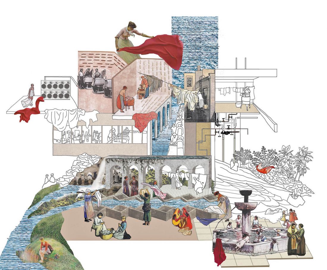 wystawa MECCA X NGV Women in Design Commission 2022 pod tytułem „Brudne ubrania są prane w domu”