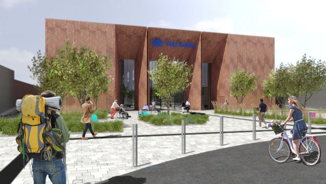 wizualizacja projektu dworca Łódź Kaliska