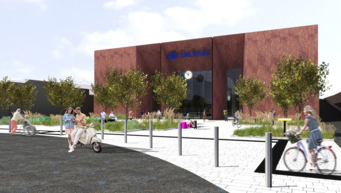 wizualizacja projektu dworca Łódź Kaliska 
