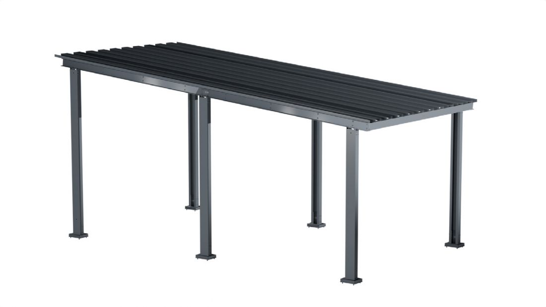 Carport z przygotowaniem do montażu dachu z blachy trapezowej