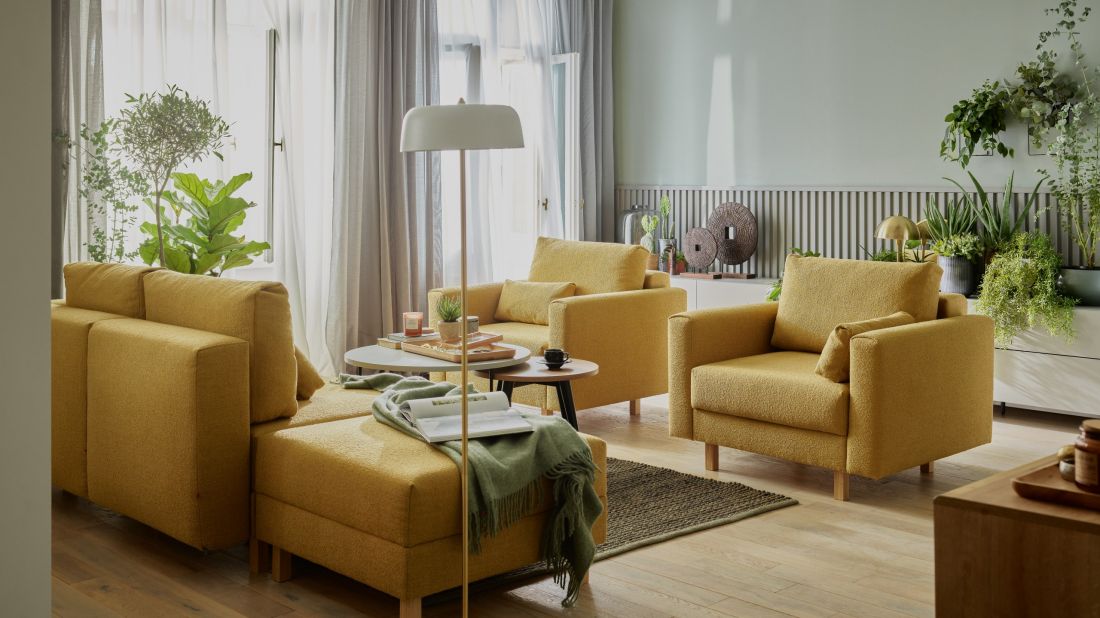 Za dnia sofa, w nocy łóżko - moduły Conffi dopasowują się do wszelkich potrzeb