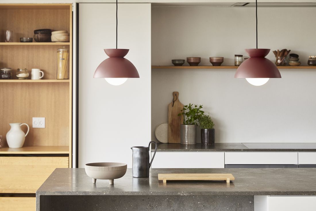 Lampa czerwona wisząca Buttrefly Frandsen