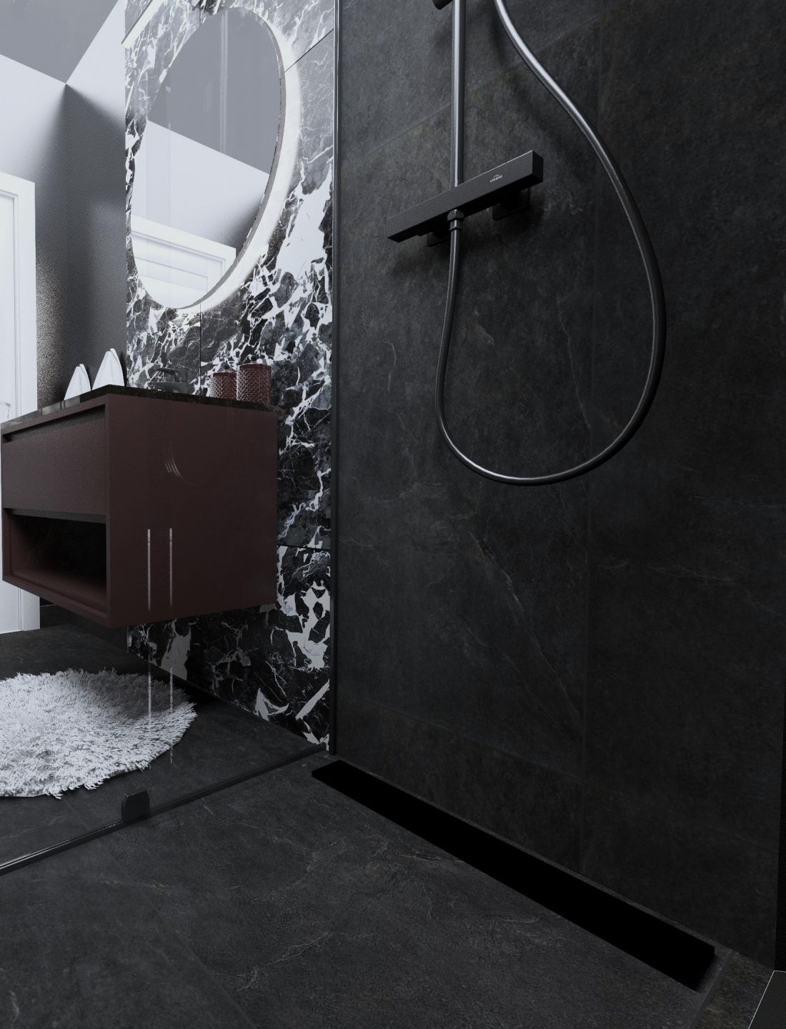 Odpływ liniowy PRIME LINE PURE BLACK™