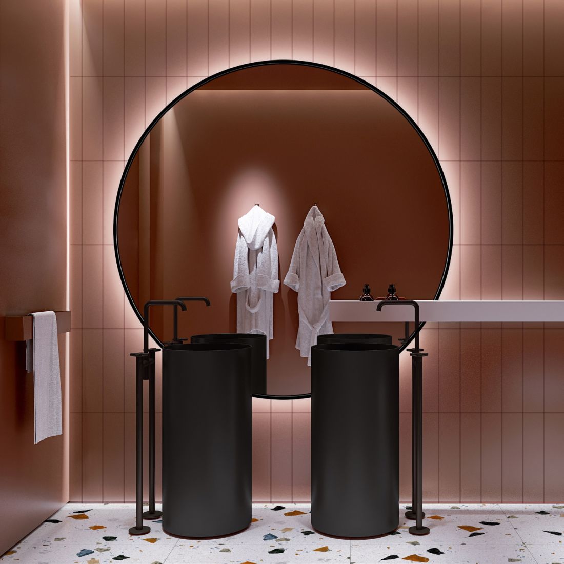 Lustro Scandi Slim Led