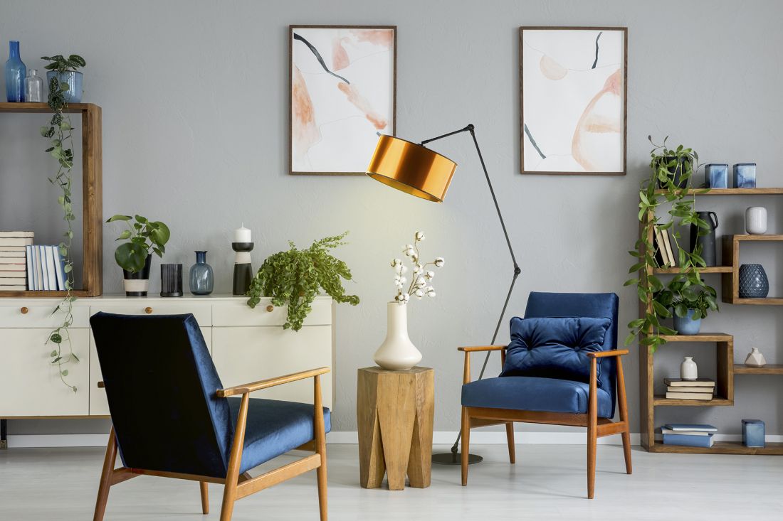 Lampa podłogowa z regulowanym ramieniem BARI MIRROR