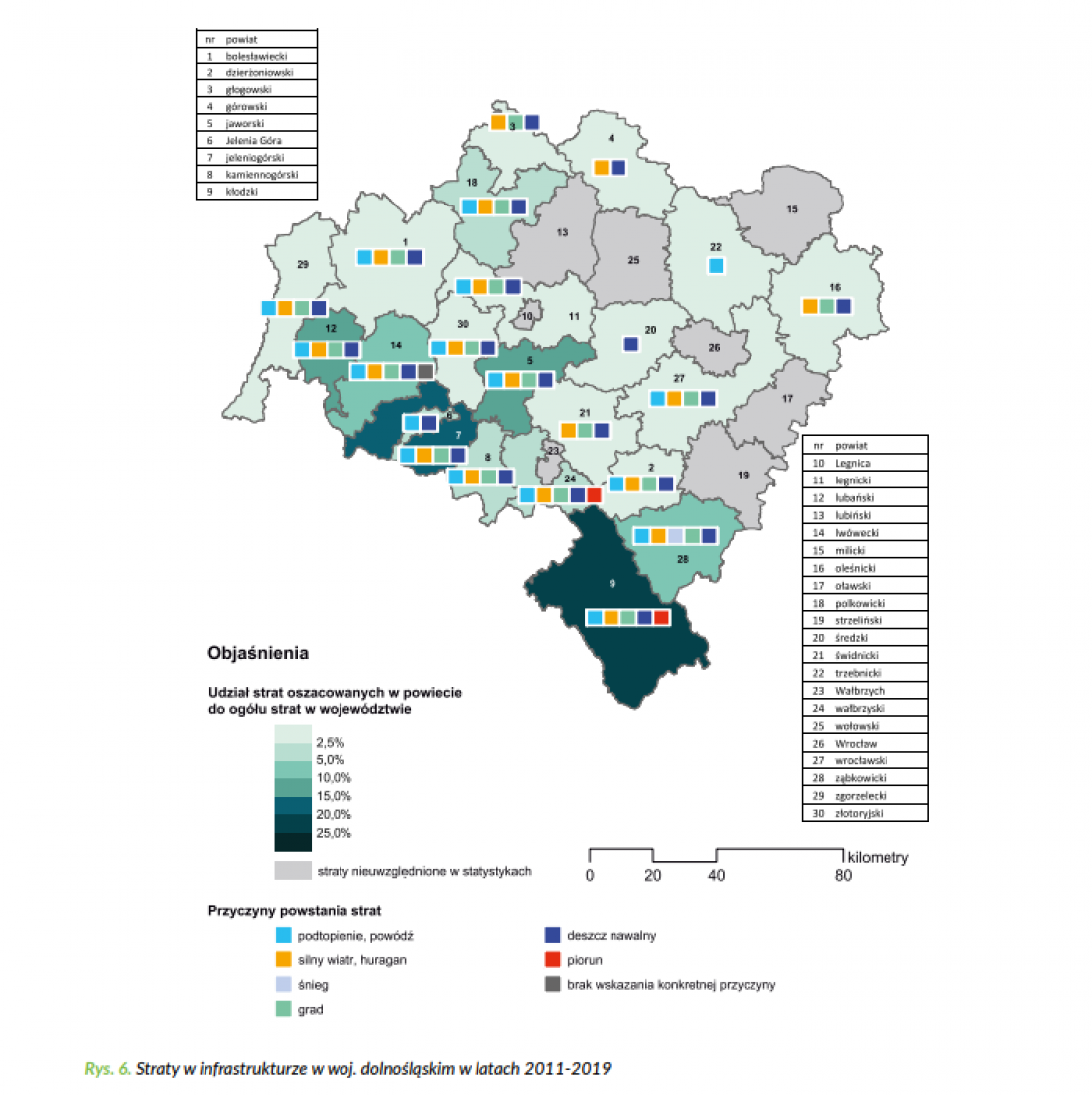 Każde województwo jest przestawione w Atlasie