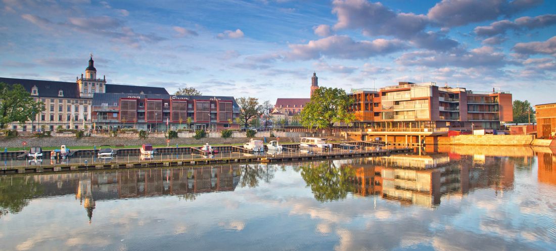 jedna z wrocławskich marin - marina Topacz