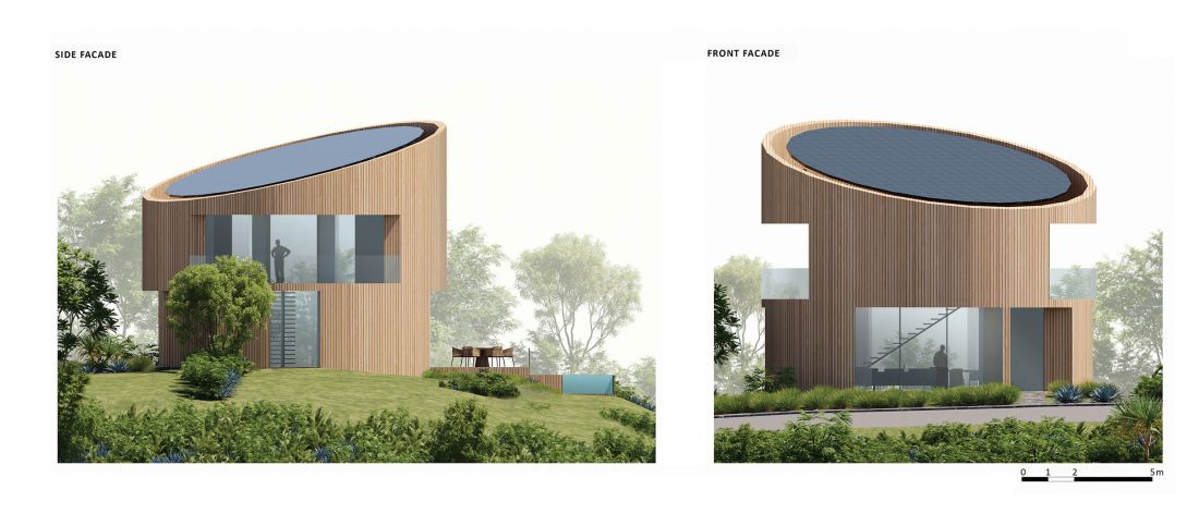 Circular Villas, elewacje