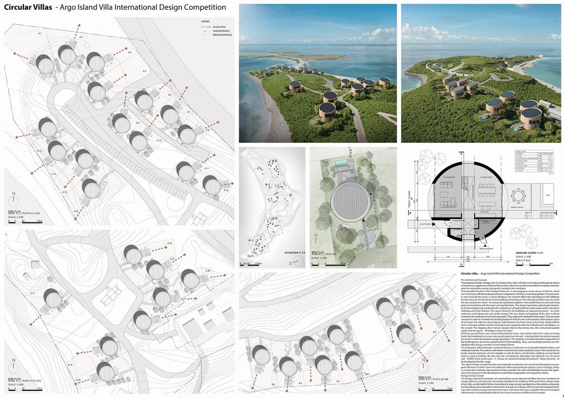 Circular Villas, plansza konkursowa
