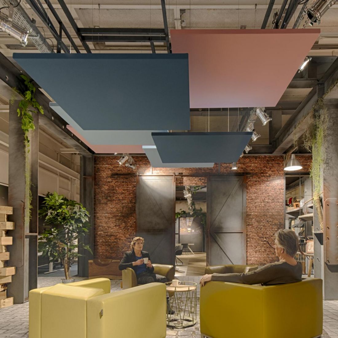 Ecophon Solo Textile, showroom Schaffenburg, Holandia