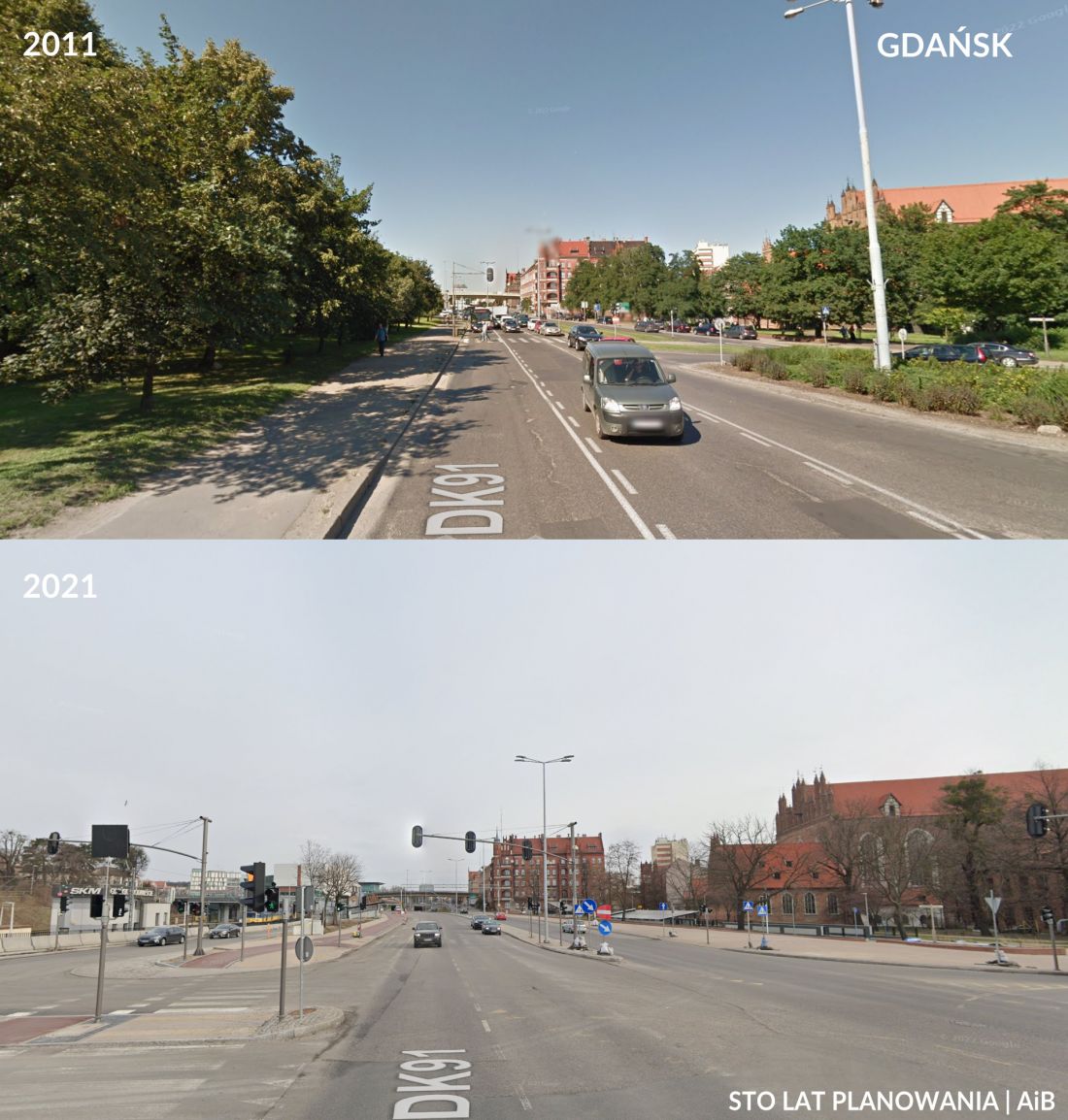 Gdańsk przed i po