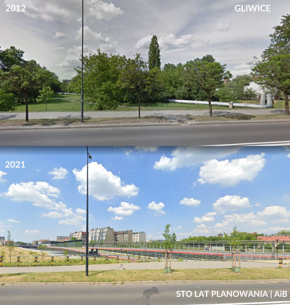 Gliwice przed i po