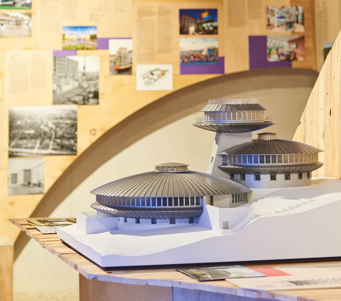 makieta Obserwatorium Meteorologicznego na Śnieżce (proj.: Witold Lipiński, Waldemar Wawrzyniak)