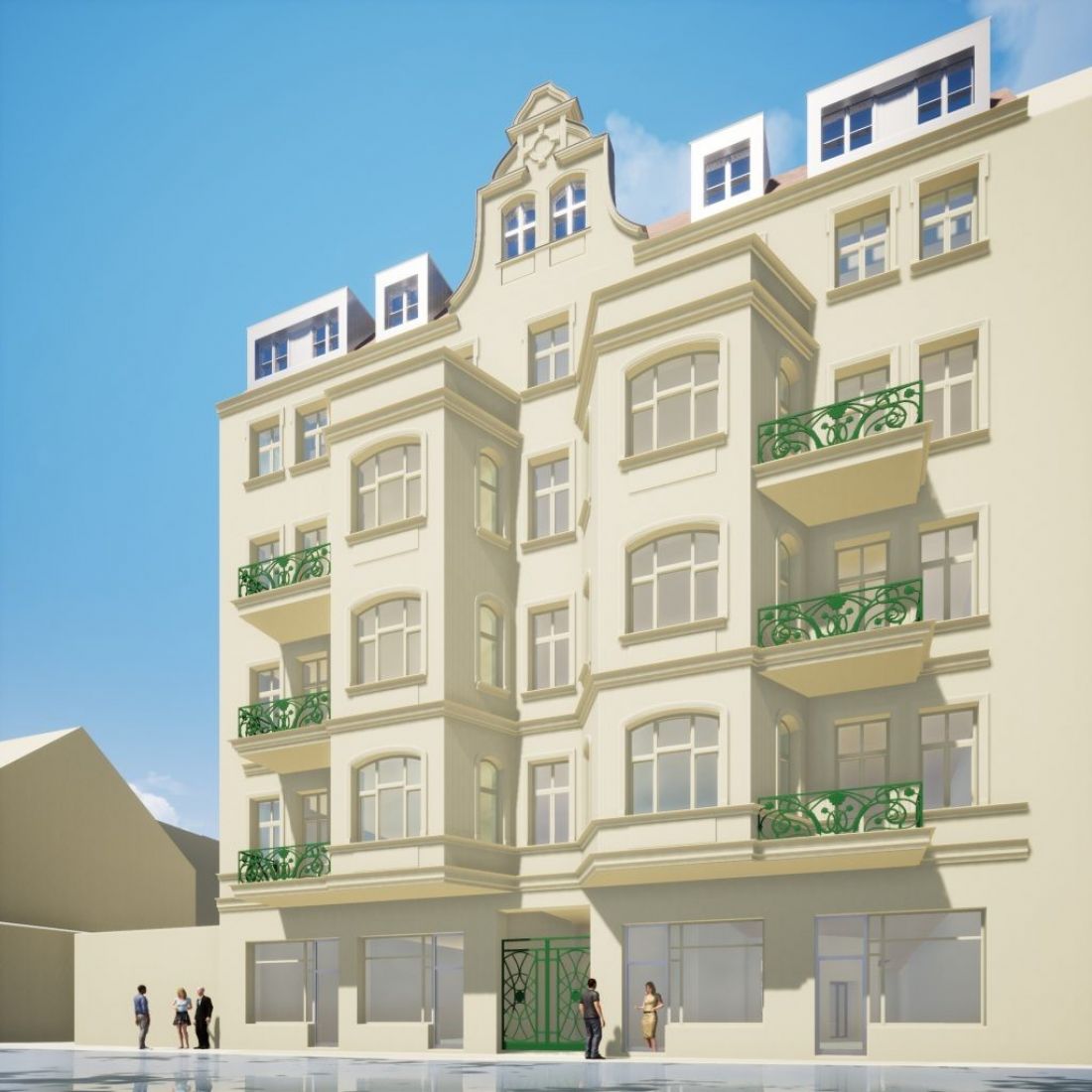 Wielopokoleniowa kamienica przy ul. Garbary 41 w Poznaniu po rewaloryzacjki - proj. PB Architekci