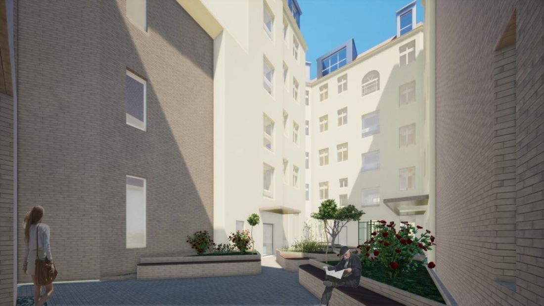 Wielopokoleniowa kamienica przy ul. Garbary 41 w Poznaniu po rewaloryzacji - proj. PB Architekci