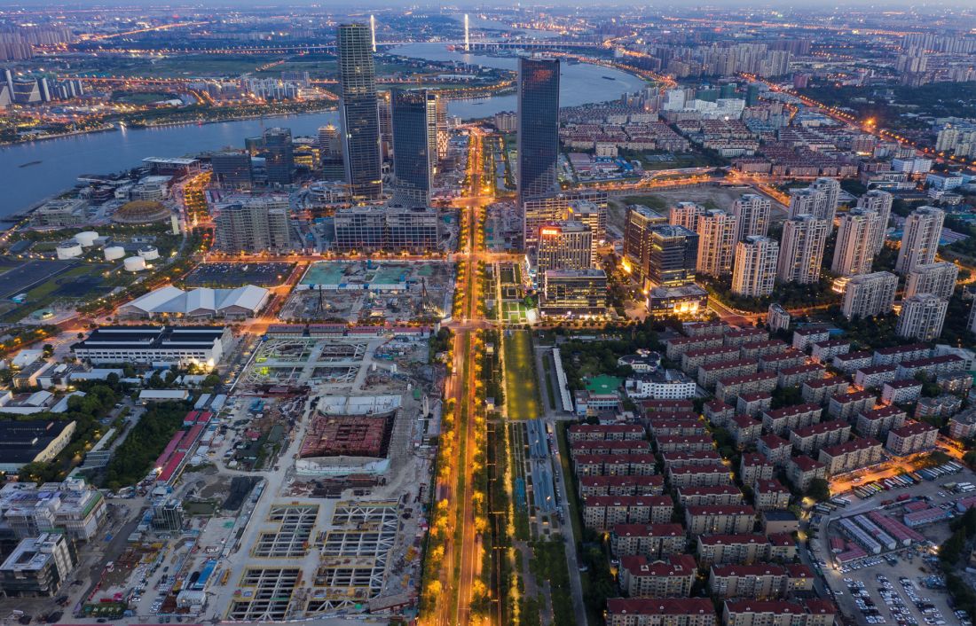 całkowita długość parku liczy 1814 metrów, z perspektywy człowieka wydaje się nie mieć końca; jego ogrom najlepiej widać z lotu ptaka