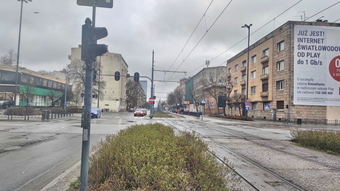 Łódź, aleja Kościuszki i ulica Zachodnia