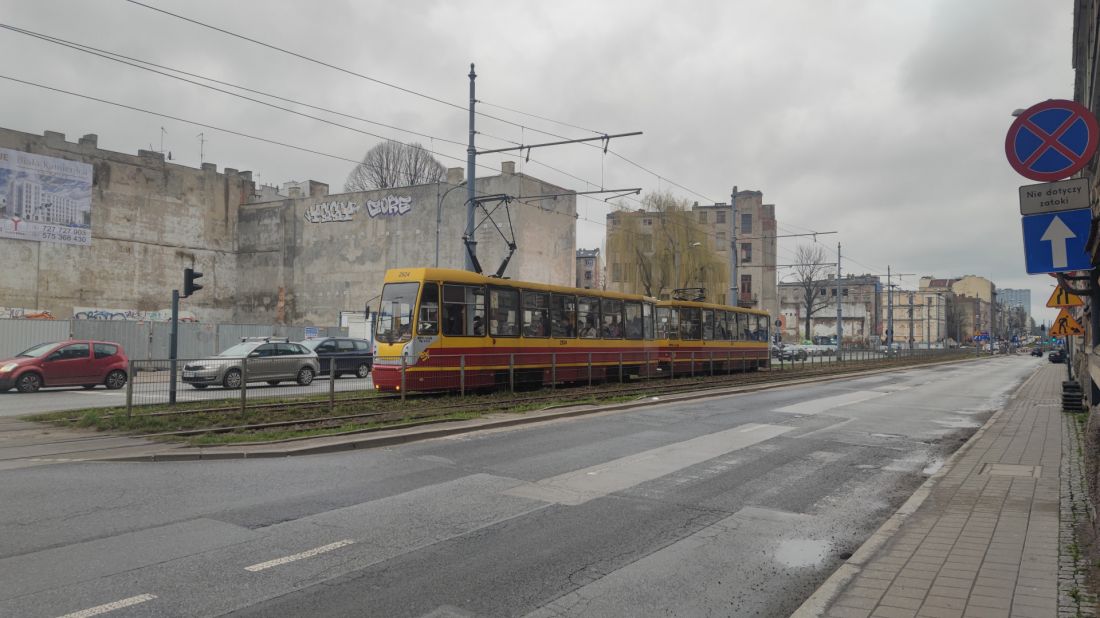 Łódź, aleja Kościuszki i ulica Zachodnia