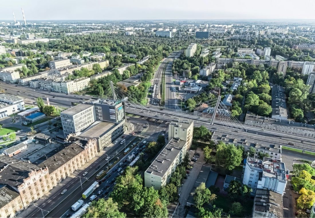 Planowana niegdyś estakada wantowa w centrum Łodzi