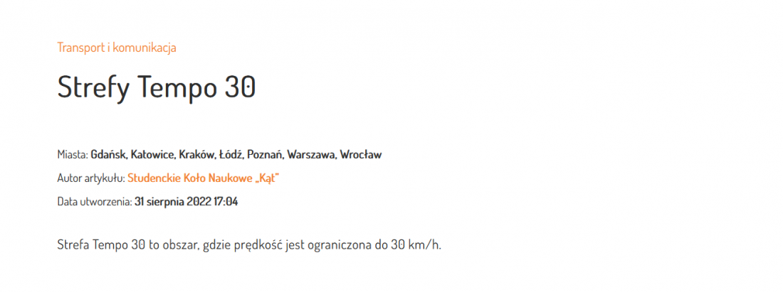 przykładowy artykuł, w którym znajdziemy informacje o danym rozwiązaniu