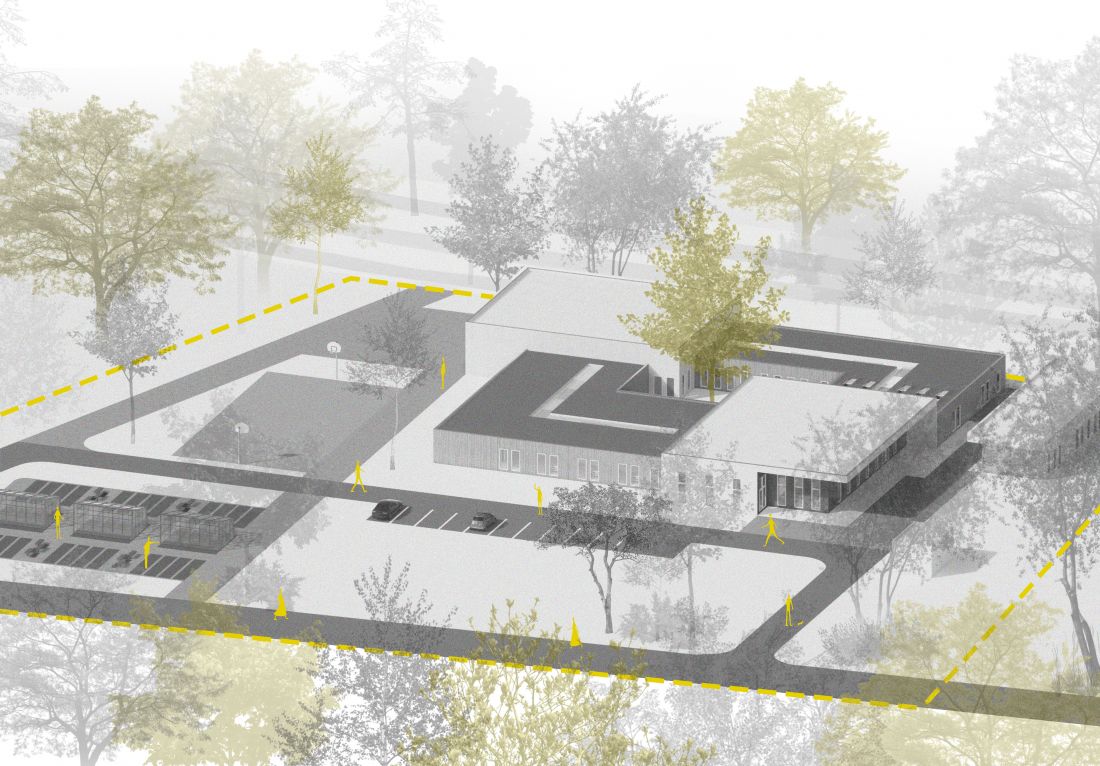 Projekt noclegowni we Wrocławiu przy ulicy Kumko