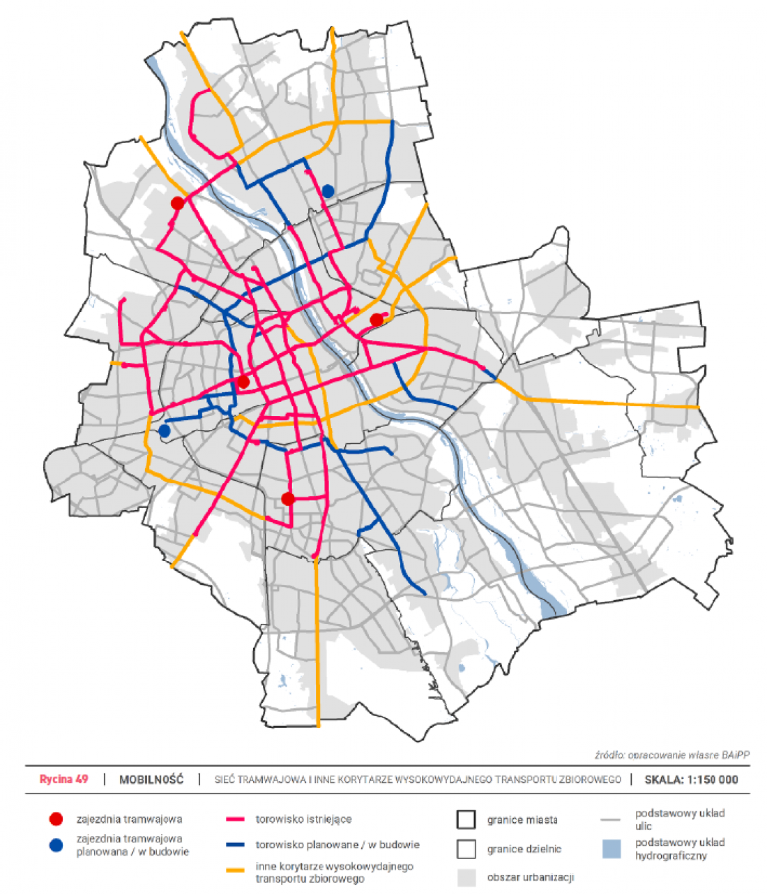 Planowana sieć tramwajowa