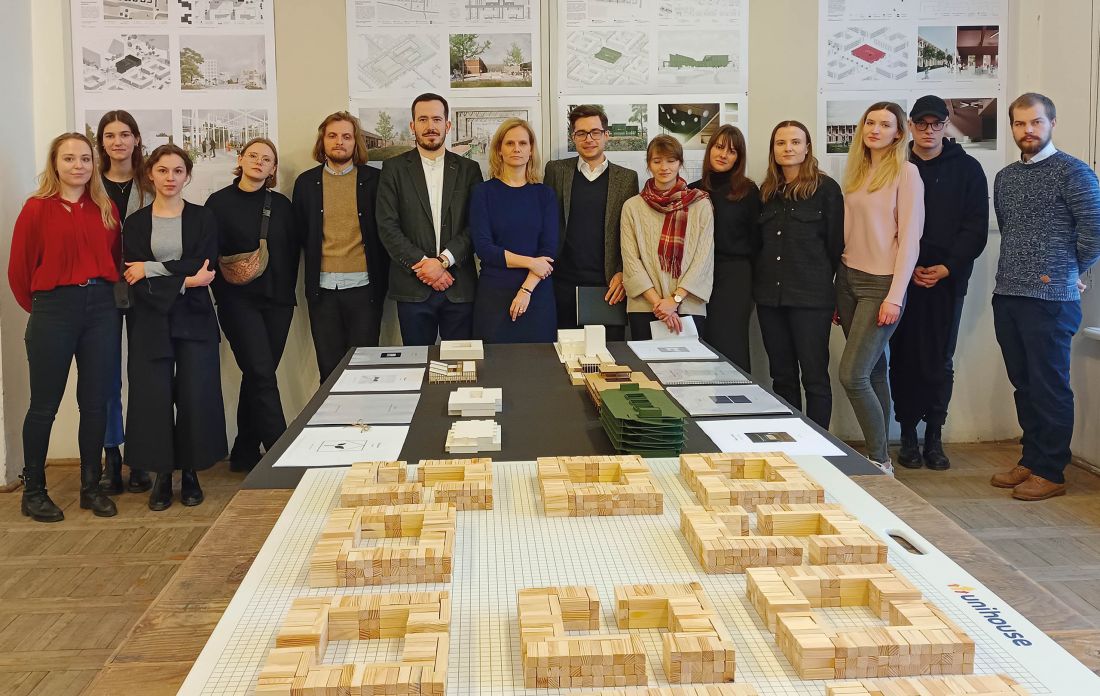 wystawa projektów studentów na Wydziale Architektury Politechniki Warszawskiej