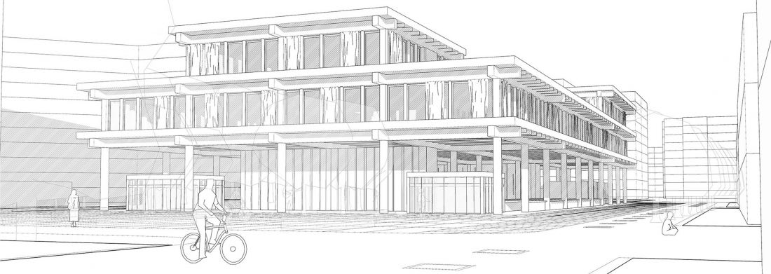 bazar Uniwersalność + Kontekst, proj.: Maciej Chowan, student Wydziału Architektury Politechniki Warszawskiej