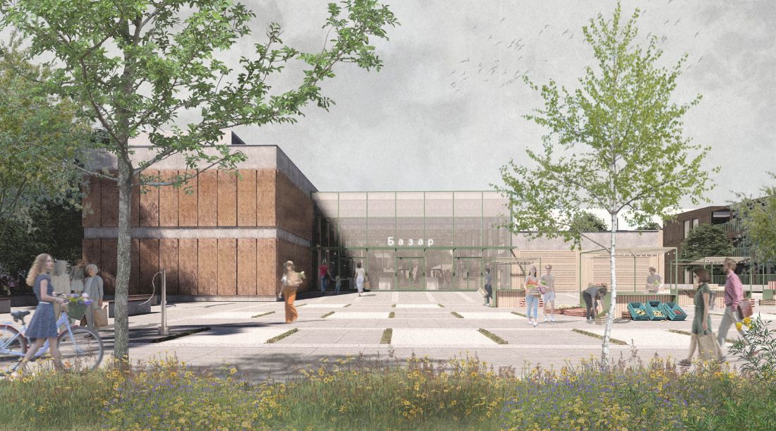 bazar Tożsamość, proj.: Klaudia Setniewska i Julia Szuniewicz, studentki Wydziału Architektury Politechniki Warszawskiej