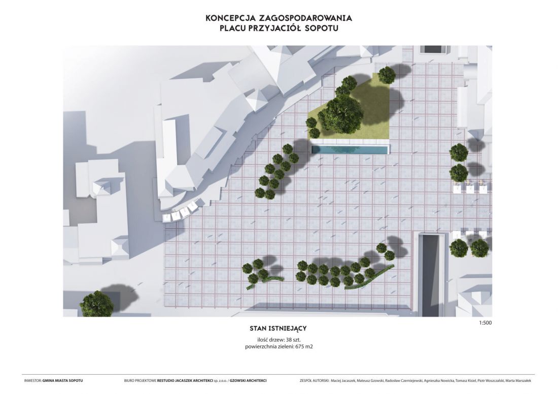 plac przyjaciół sopotu przed