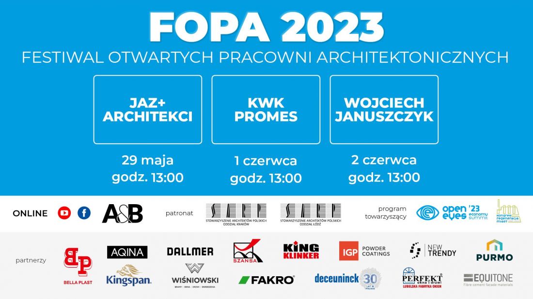 kongresowi towarzyszy Festiwal Otwartych Pracowni Architektonicznych
