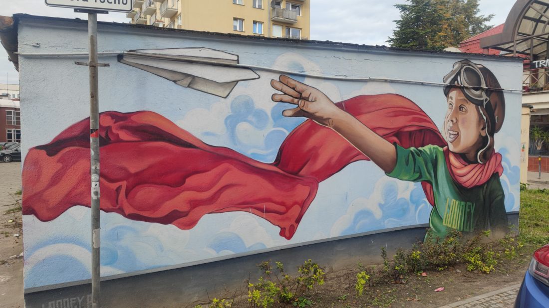 Gdańsk, mural czyli wybitne malarstwo architektoniczne zepchnięte do roli wypełniacza niechcianych przestrzeni z którymi nie wiemy co zrobić.