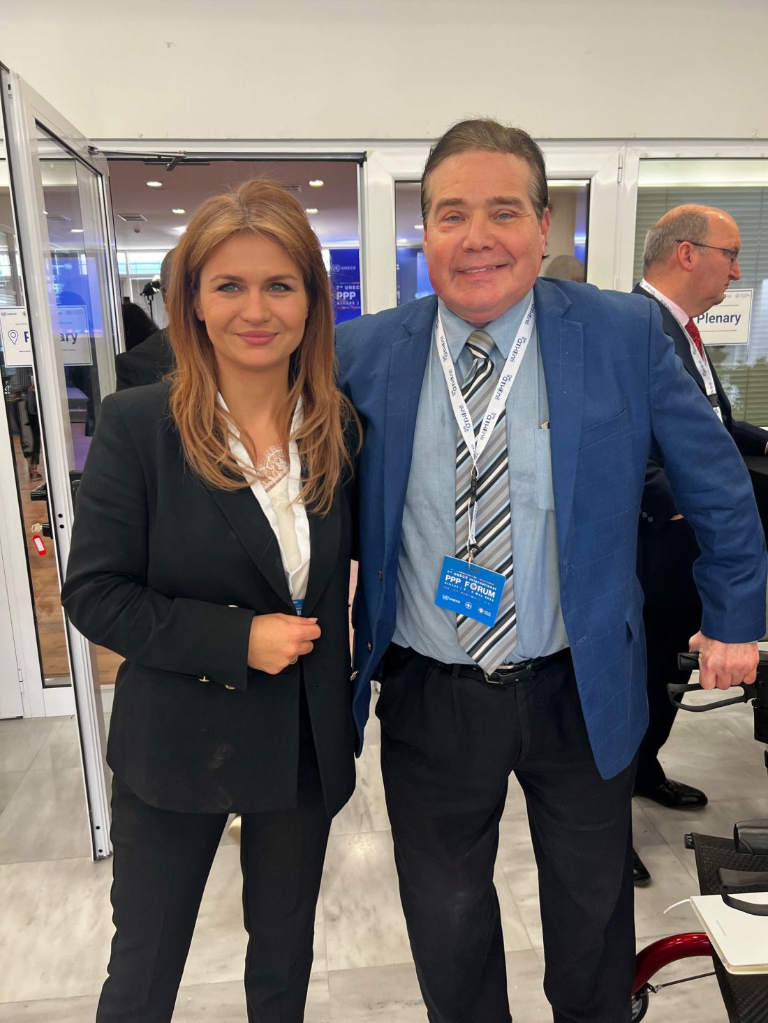 Na zdjęciu: Kamila Król (Forum Liderów PPP Polska) i David Dodd (ISRC USA, WAPPP)