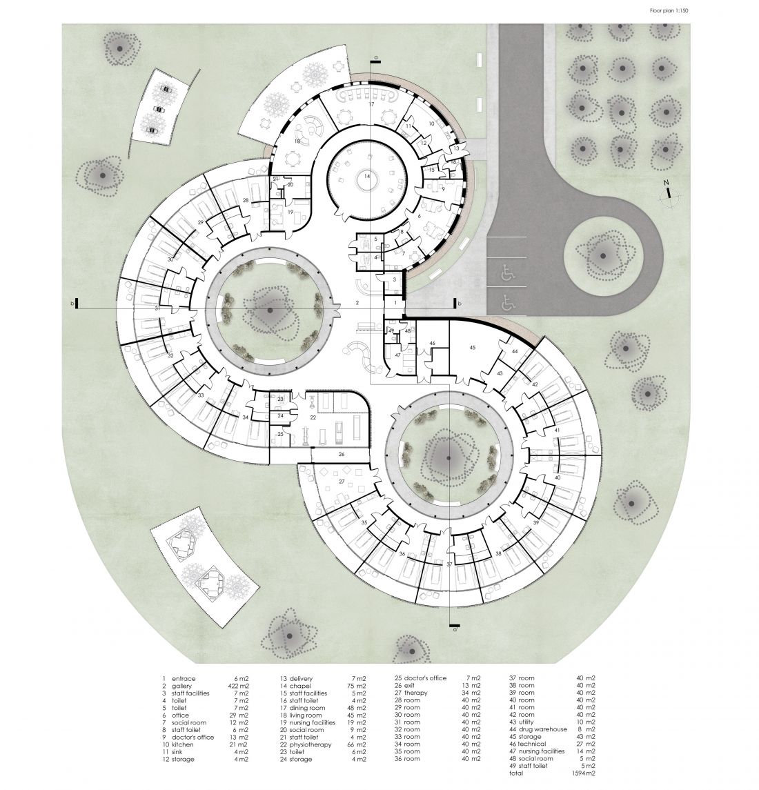 Rehabilitation center in Wrocław. Distinguished student project| AiB