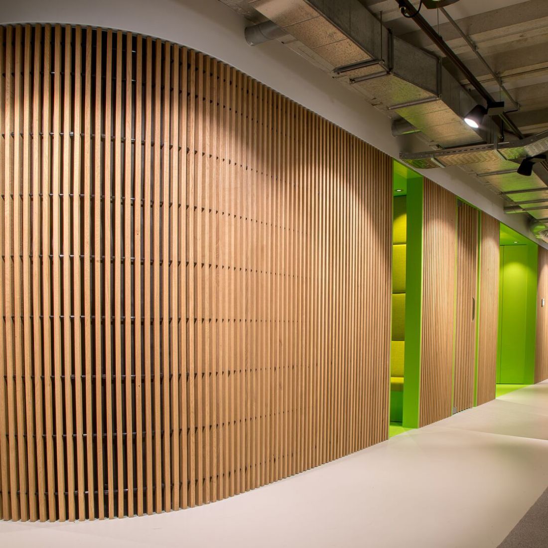 Solid Wood Grid, Biuro Alliantie Insurance, Amersfoort, Niderlandy