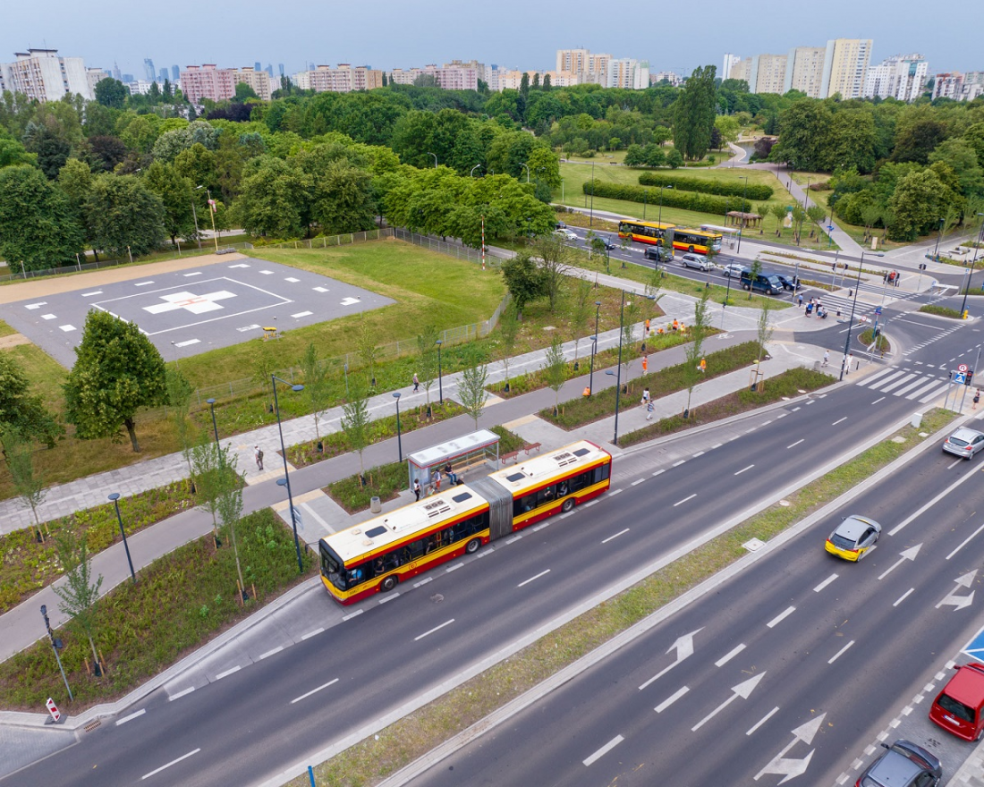 Ulica Kondratowicza z lotu ptaka