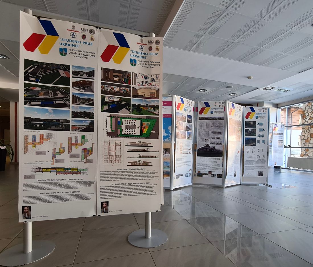 Na planszach zaprezentowano projekty m.in. przedszkoli i centrum zdrowia