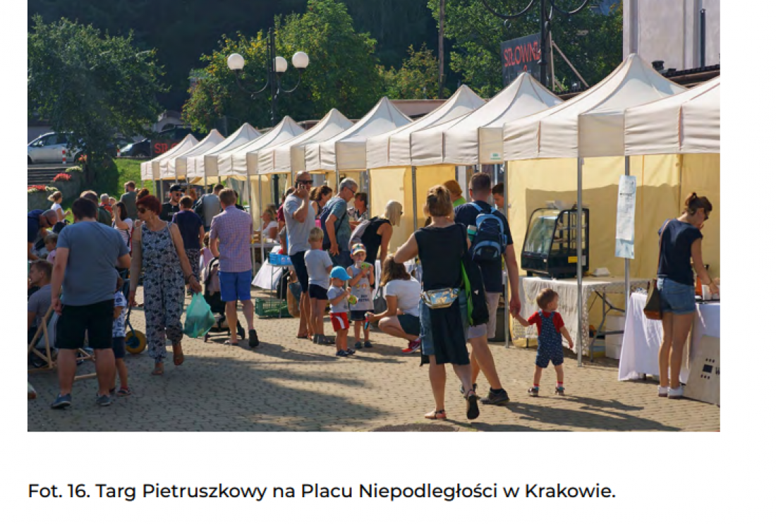 każde działanie w raporcie jest przywołane w raz z przykładem