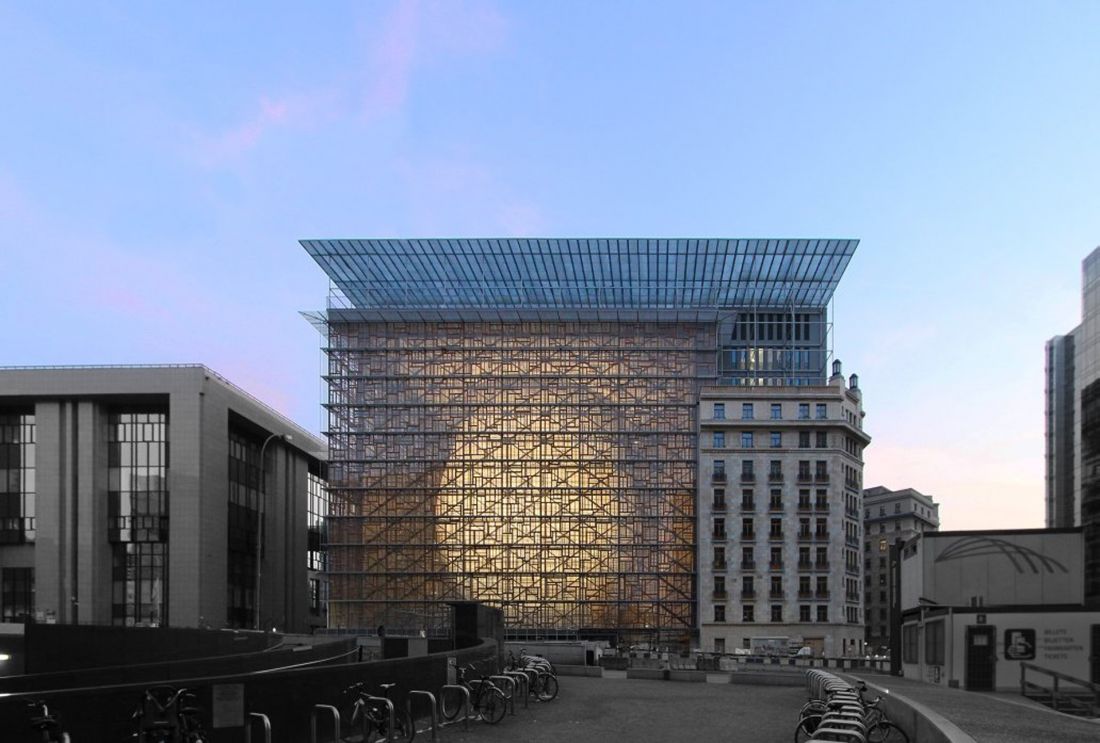 budynek „Europa” w Brukseli - obecna siedziba Unii Europejskiej