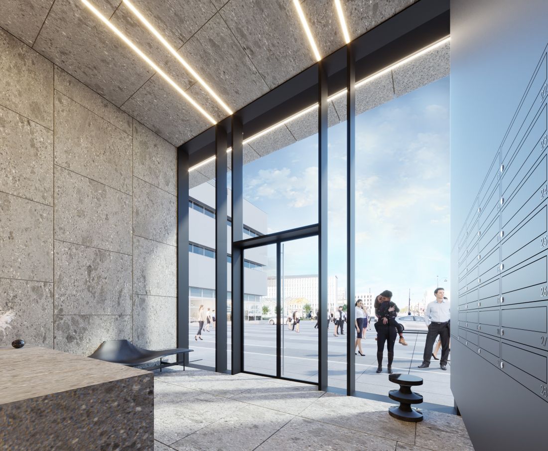 Wizualizacja przestrzeni lobby