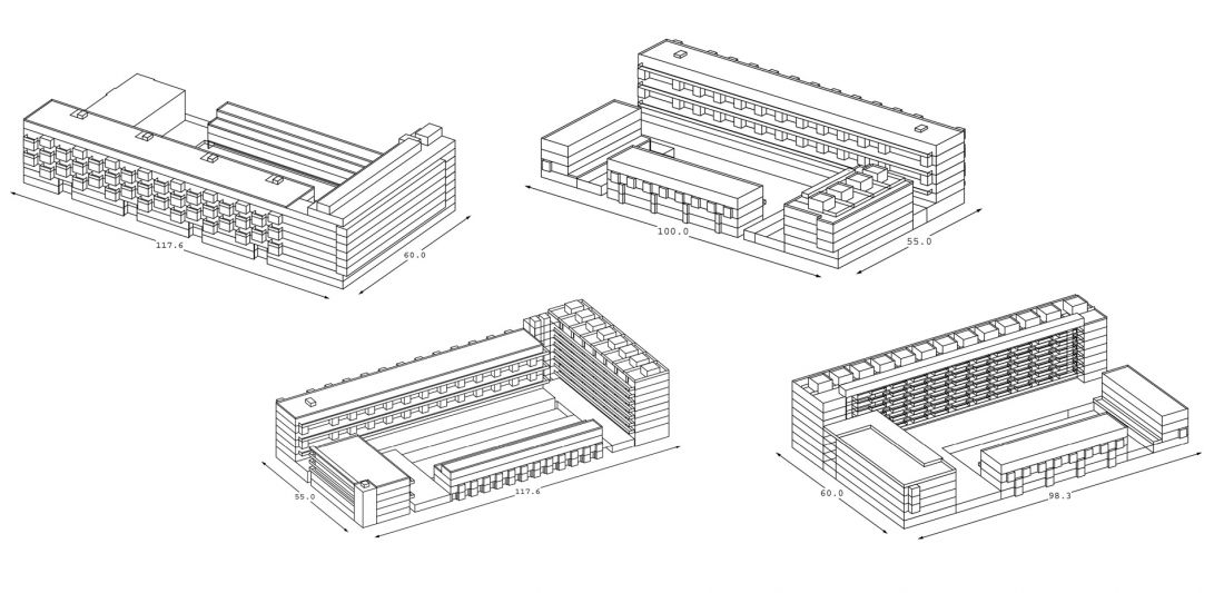 zróżnicowana typologia budynków w projekcie Stadstuinen w Rotterdamie (proj.: KCAP)