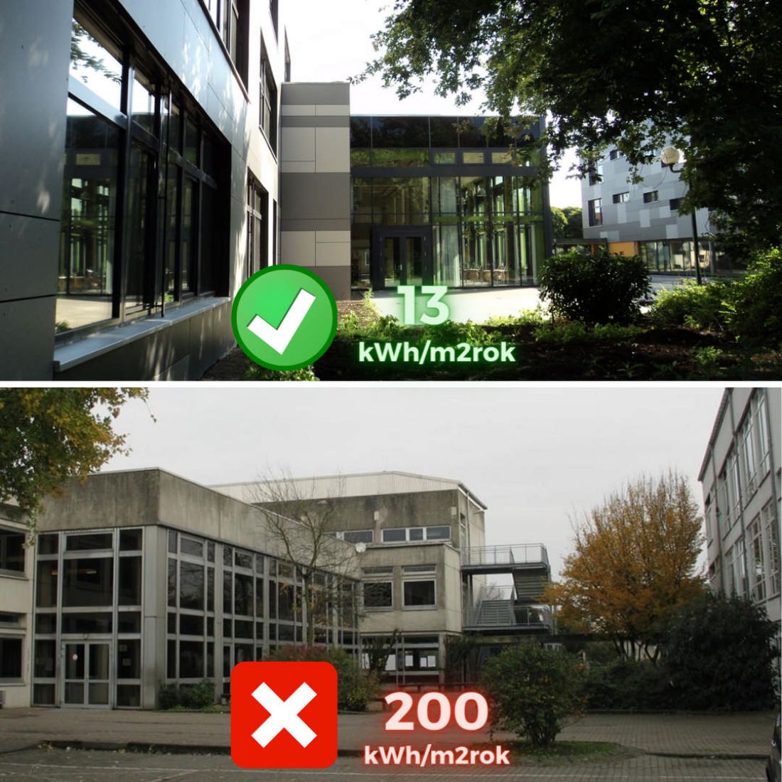 przykład modernizacji zespołu kilku budynków szkoły do standardu budynku pasywnego