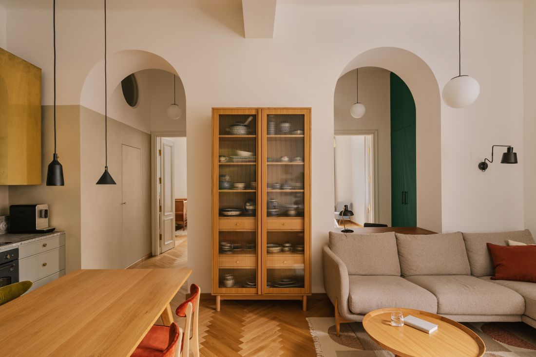 Architekci stworzyli dwa łukowate przejścia 