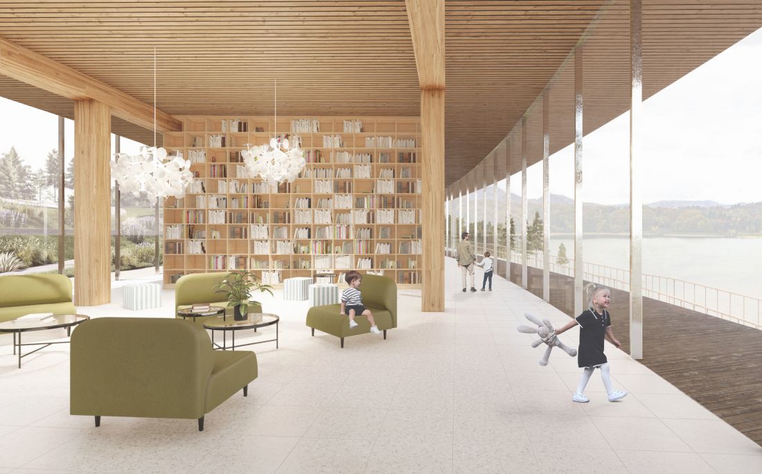 Części wspólne hospicjum znajdują się na parterze