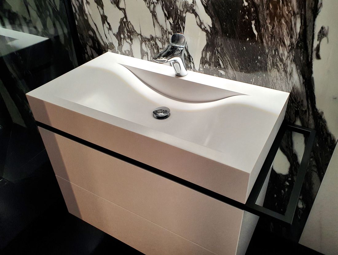 Cahaya Design SAJLU wersja mała Corian Glacier White_