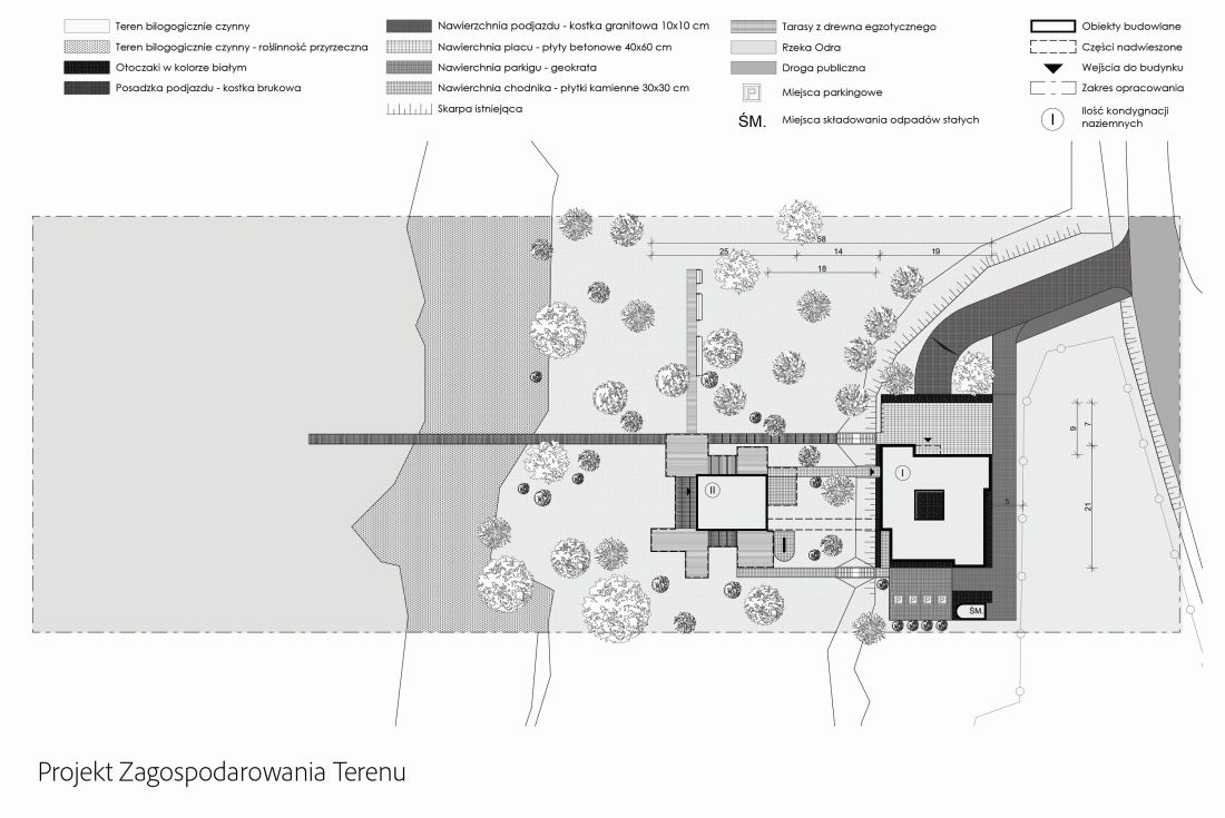 Ośrodek Wypoczynku Lokalnego, plan zagospodarowania terenu