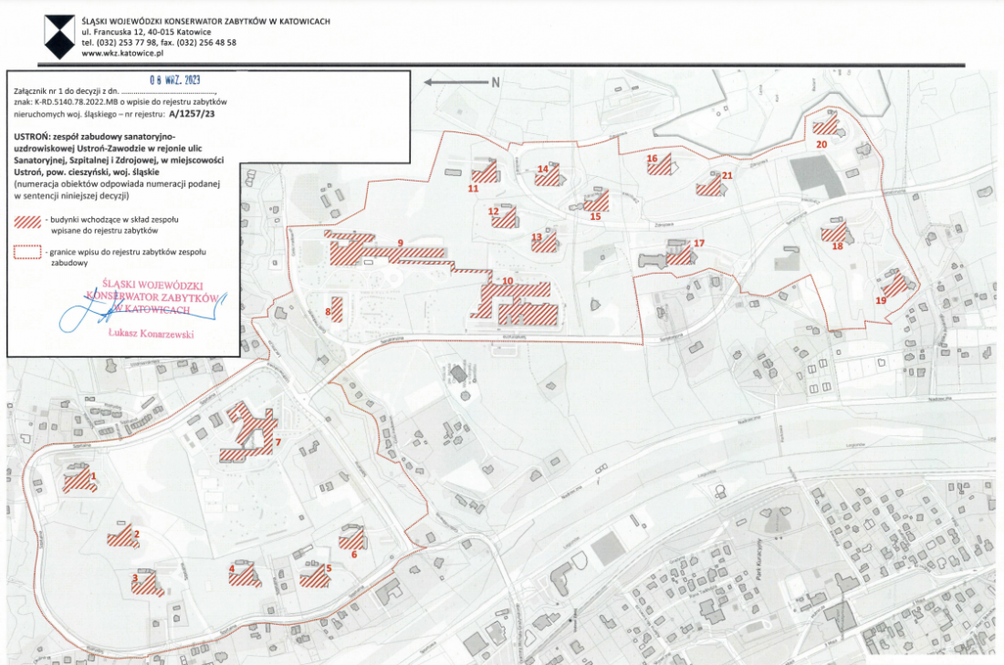 załącznik do wpisu z mapą uwzględniający obszary chroniony