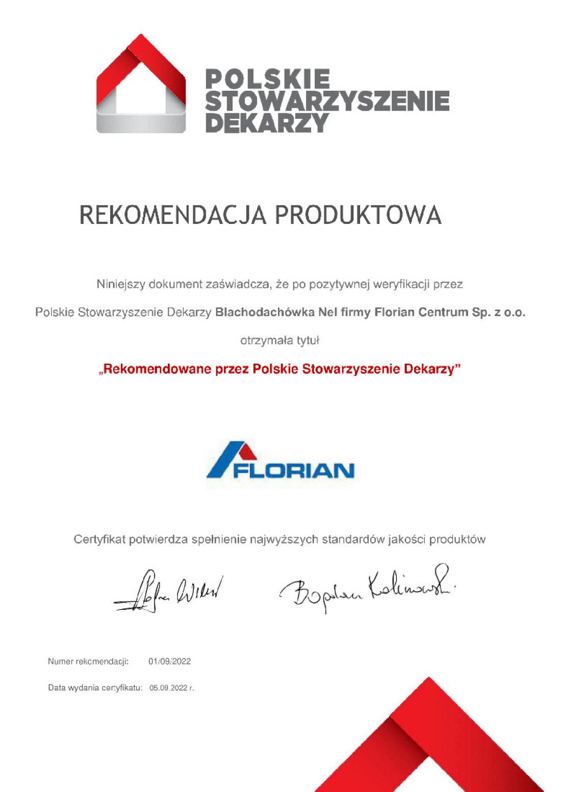 Rekomendacja produktowa PSD
